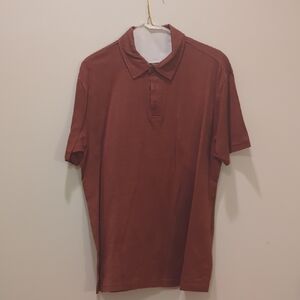 Tasso Elba Brown Polo Shirt with Classic Collar